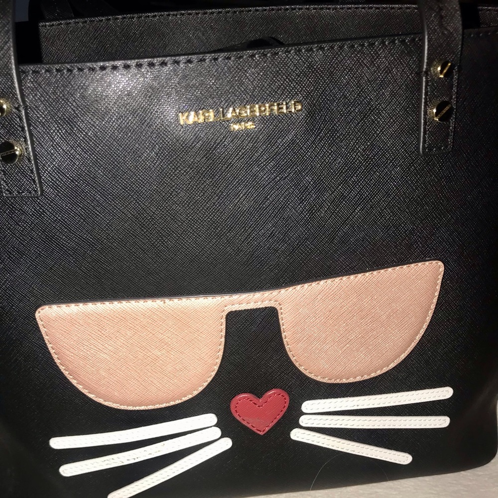 Karl Lagerfeld Maybelle Leather Choupette Tote